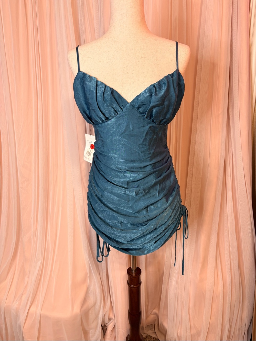 Blue Blush Teal-Green Knit Top - Medium